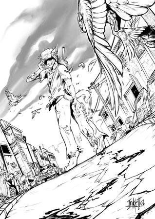 BW linework