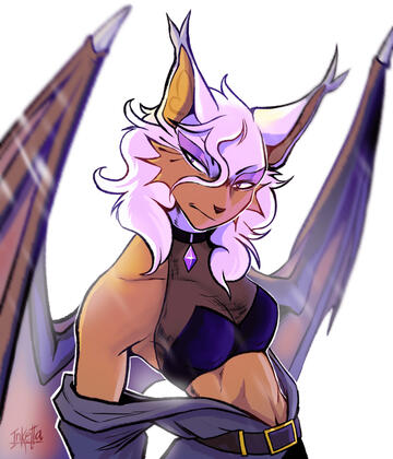 50€: Halfbody, full shading, no background.